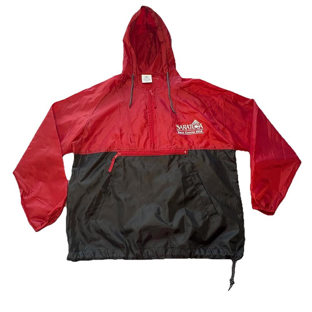 NEW Saratoga Race Track Pullover Windbreaker -Adult M 2018 Stadium Give Away